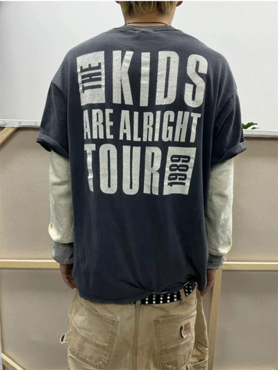 Y2K Classic Graphic Print T-Shirt
