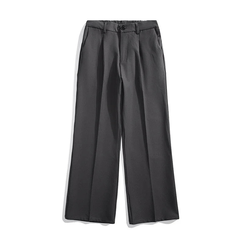 Comfortable Black Loose Korean Pants