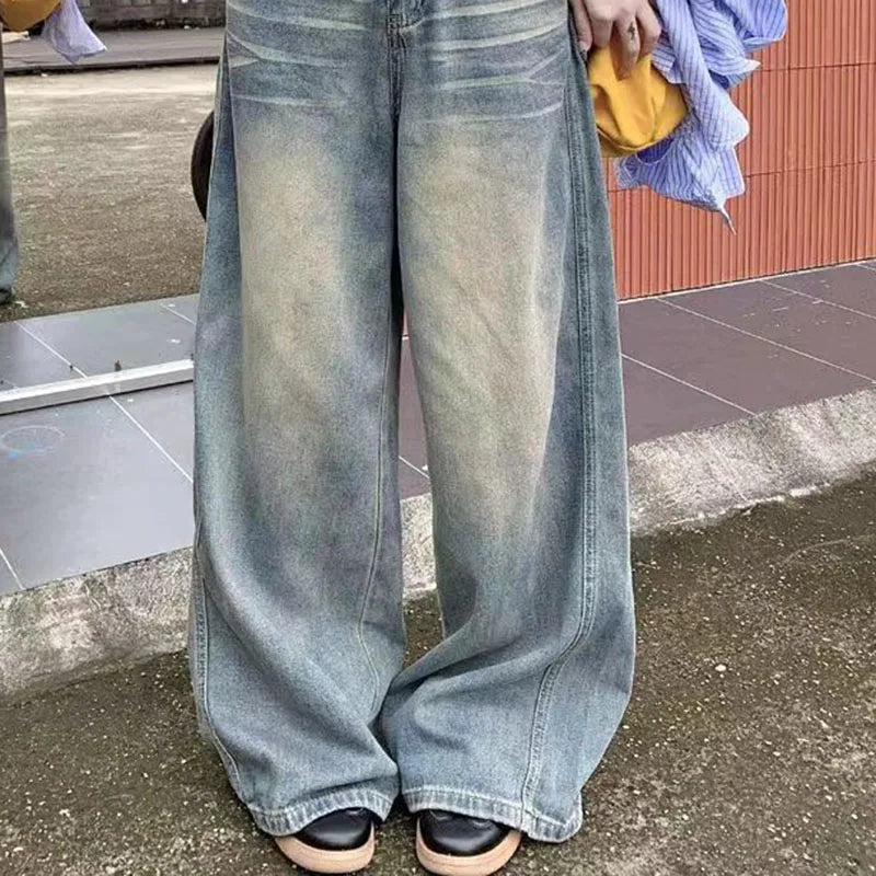 Y2K Denim High Waist Baggy Jeans