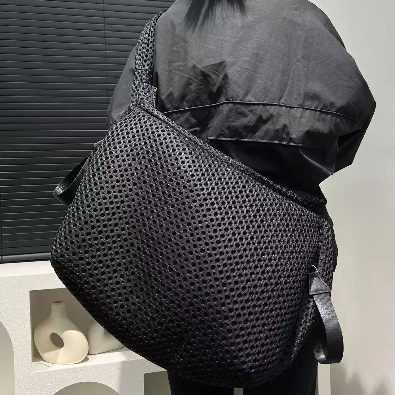 Y2K Mesh Shoulder Bag