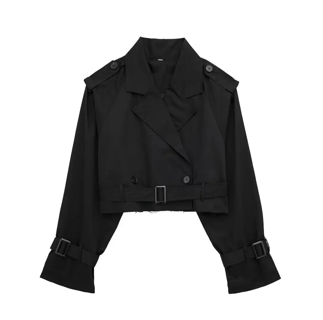 Vintage Women Cropped Jacket