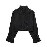 Vintage Women Cropped Jacket