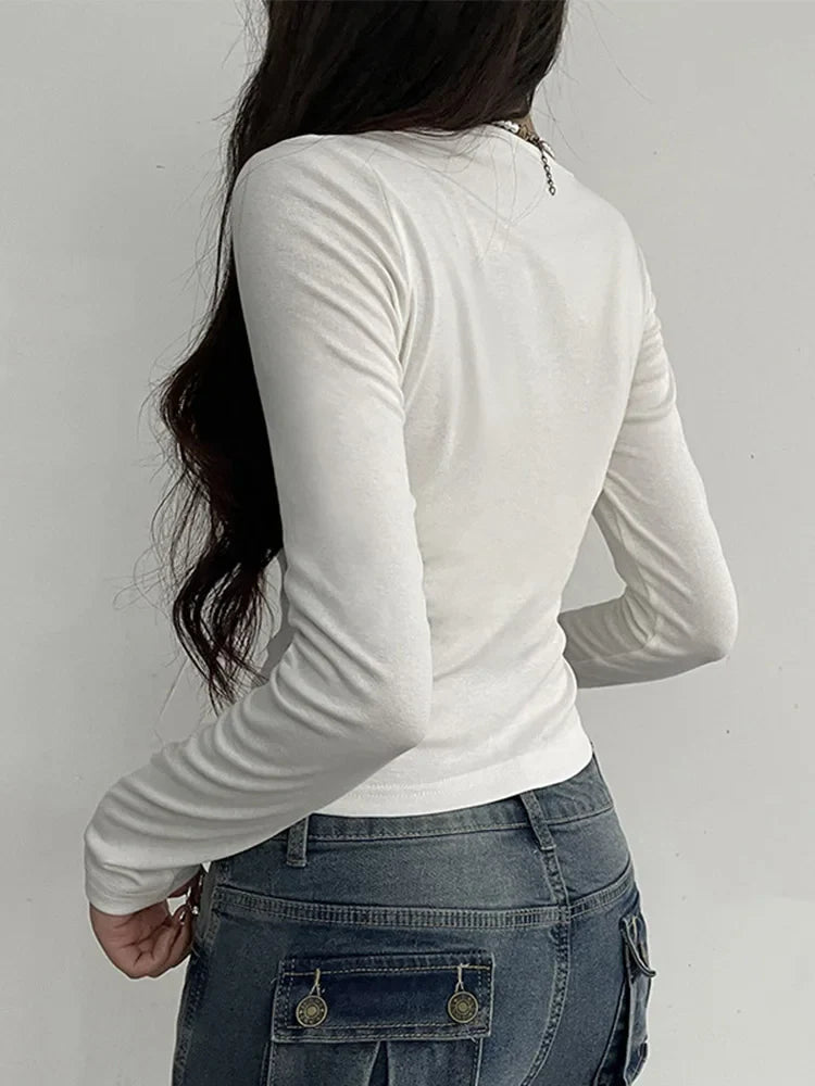 Coquette Bow Ruched Crop Top