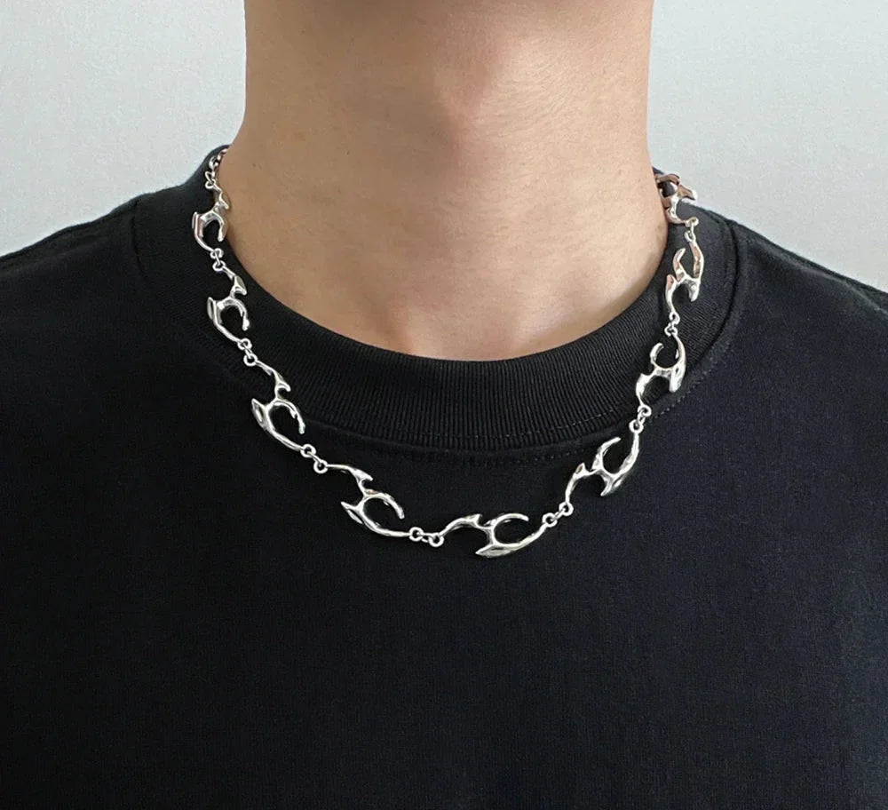 Cyperpunk Titanium Steel Necklace