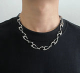 Cyperpunk Titanium Steel Necklace