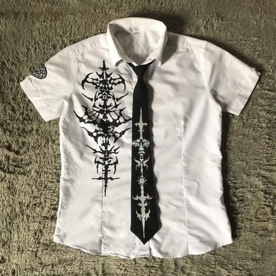 Y2K Gothic Tribial Shirt