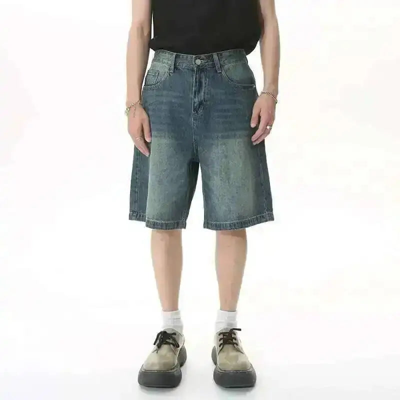 Y2K Gray Denim Shorts