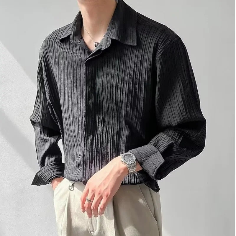 Stylish Black And White Long Sleeved Shirt