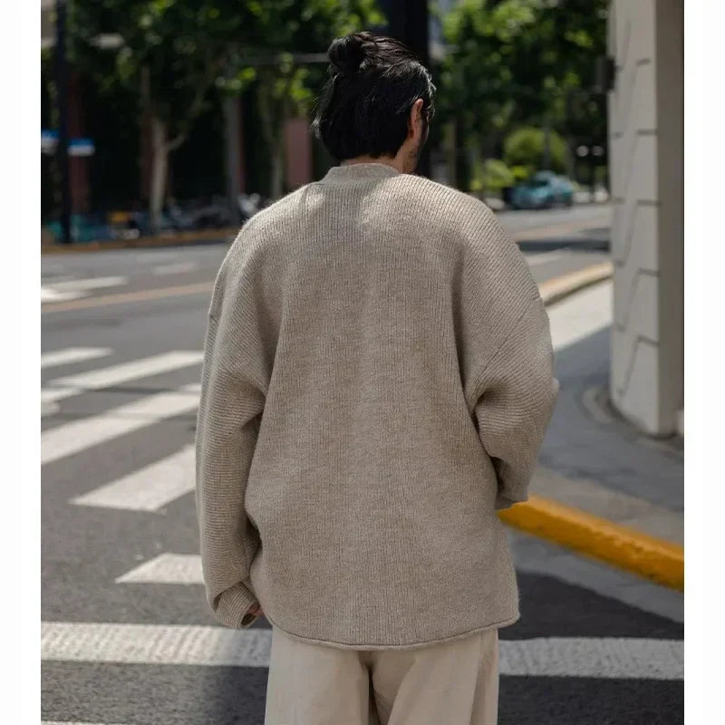 Vintage Locker Gestrickter Kimono-Cardigan