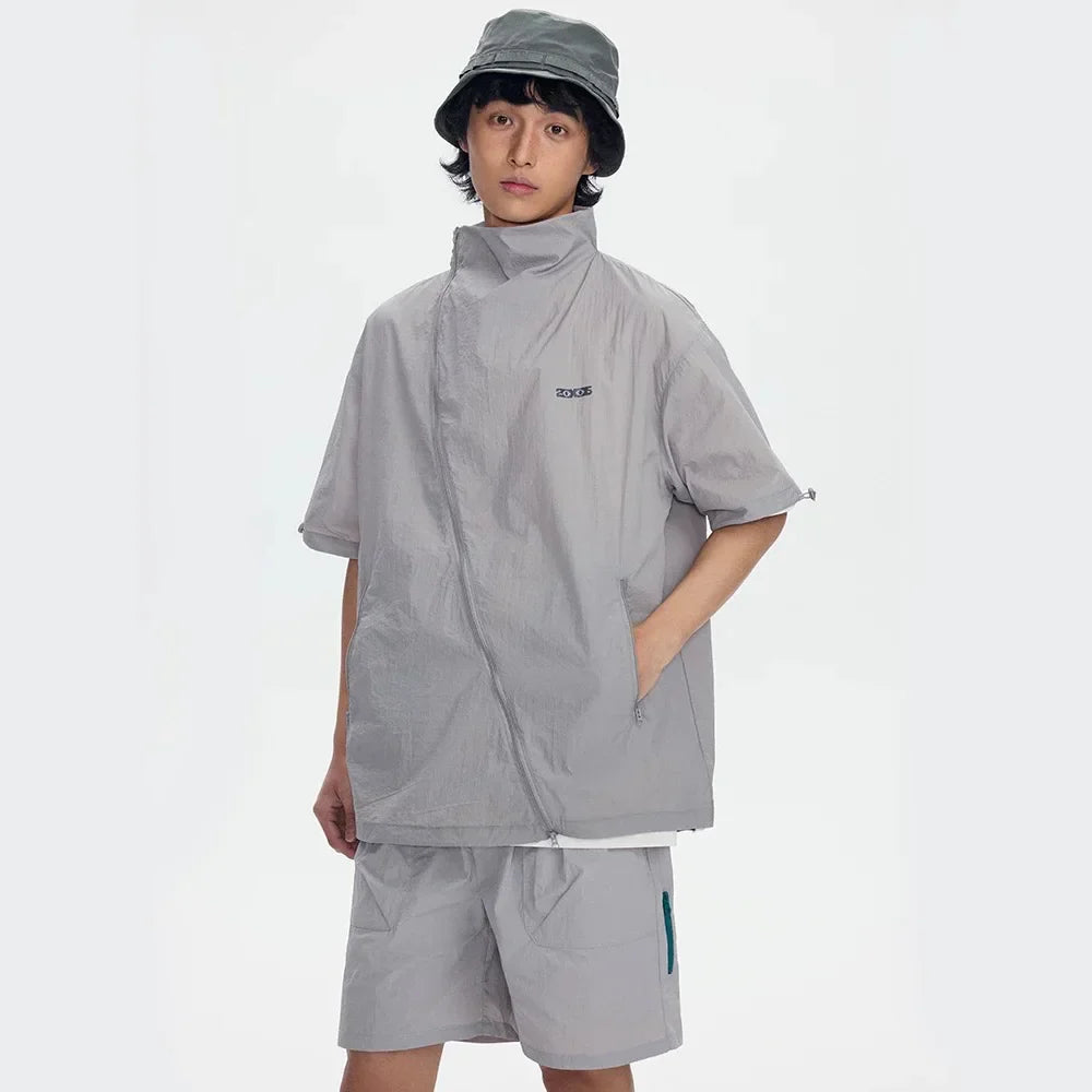 Quick Dry Loose Fit Zipper Shirt