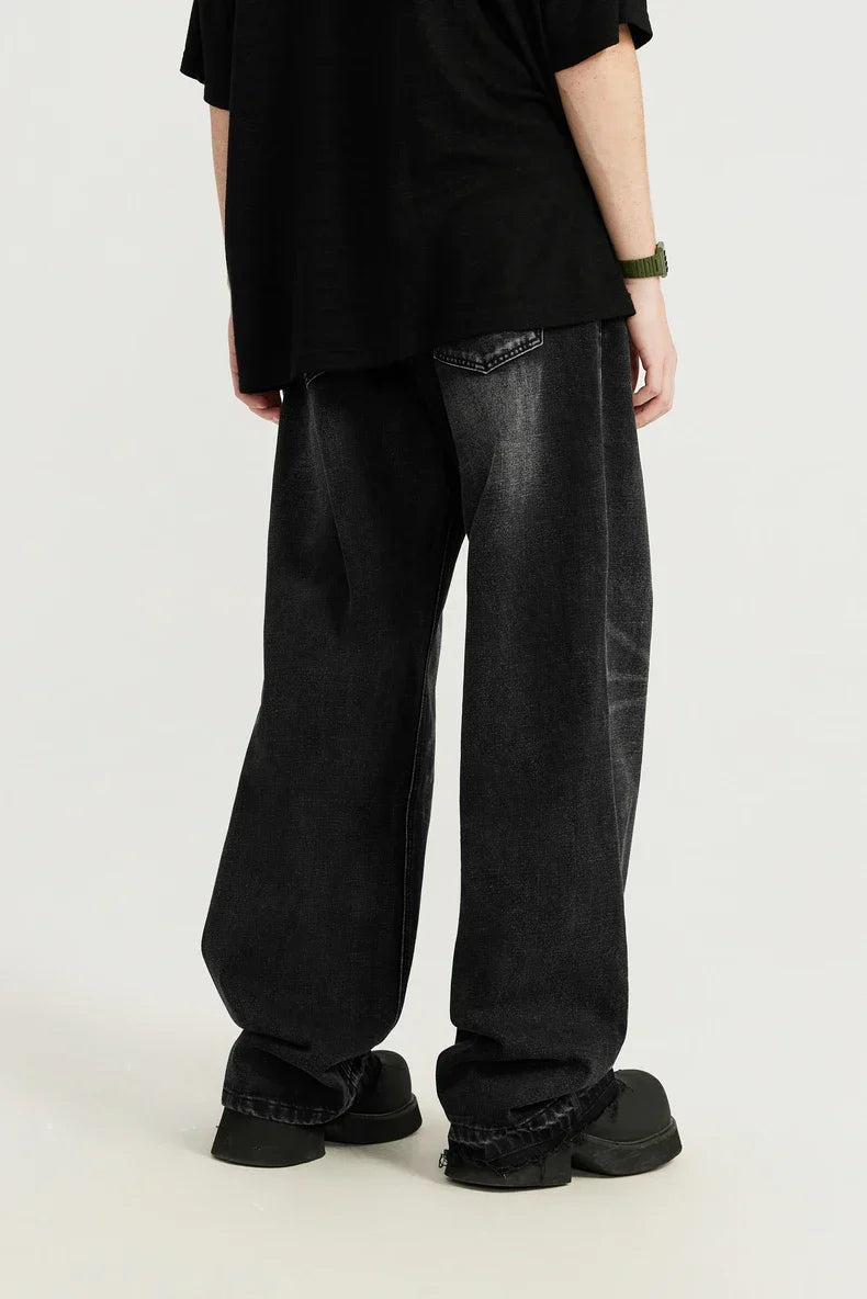 Vintage Washed Denim Jeans
