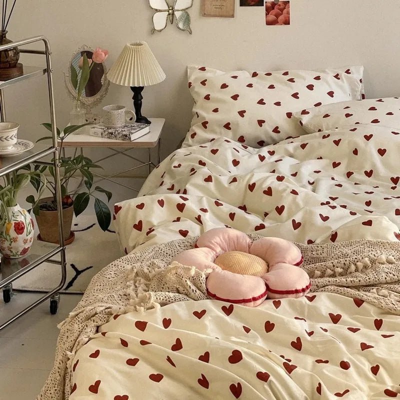 Heart Aesthetic Bedding Set