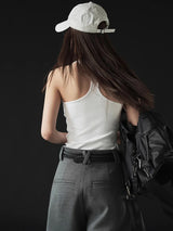 Corporate Girl Modern Pleated Wide Leg Pants