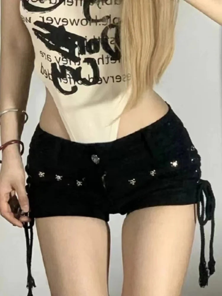 Cyberpunk Lace Mini Skirt