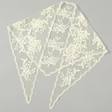 Soft Girl Solid Color Hollow Out Headscarf