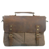 Leather Layer Old School Style Messenger Bag