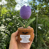 Crochet Handmade Knitted Tulip Flowers