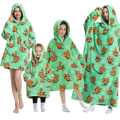 One Piece Family Outfits TV Hooded Blankets