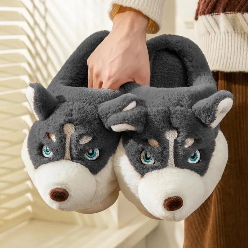 Fluffy Indoor Dog Winter Slipper