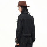 Cowboy Black Denim Jacket