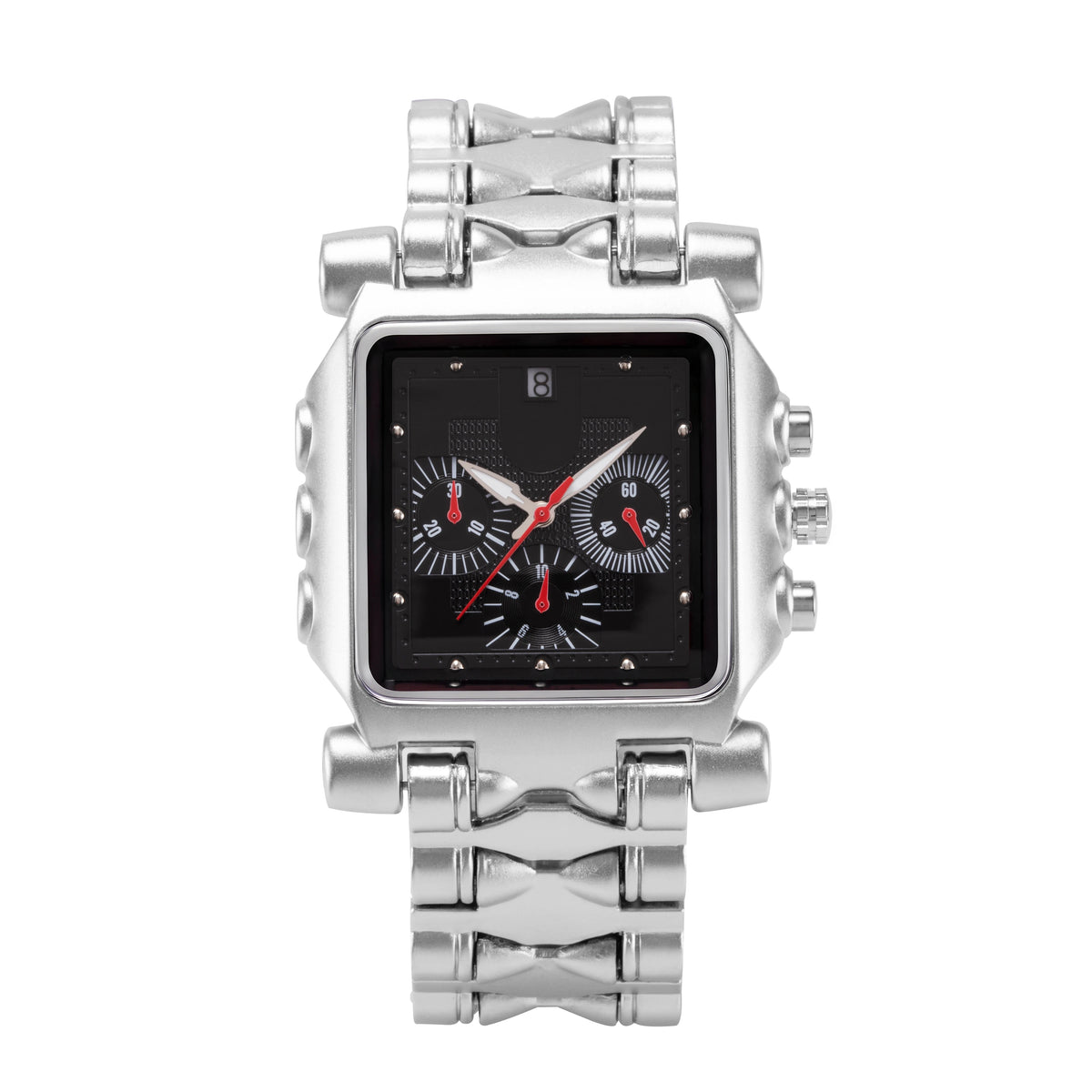 Y2K Retro Stainless Steel Band Sports Wristwatch