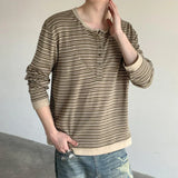 Casual Striped Long Sleeve T-Shirt