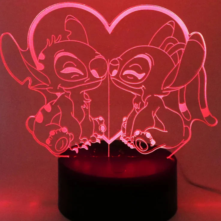 Led Cute Touch Lamp Anime Stitch