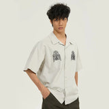 Vintage Cuban Collar Loose Fit Shirt