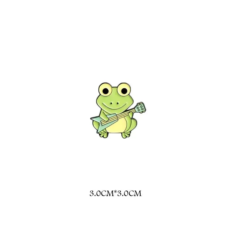 Middle Finger Frog Alloy Brooch