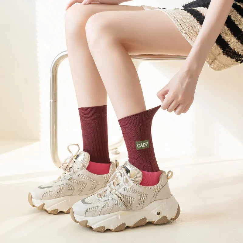 Rose Cute Mid-tube Socks