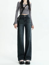 Women's High Waist Wide Leg Jeans