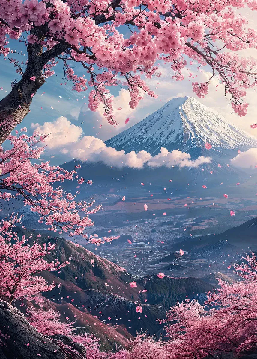 Japanese Cherry Blossoms Poster