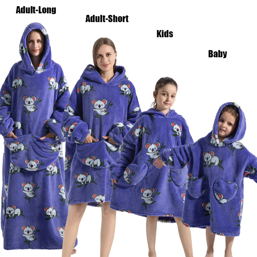 Oversized Blanket Family Matching Hoodie