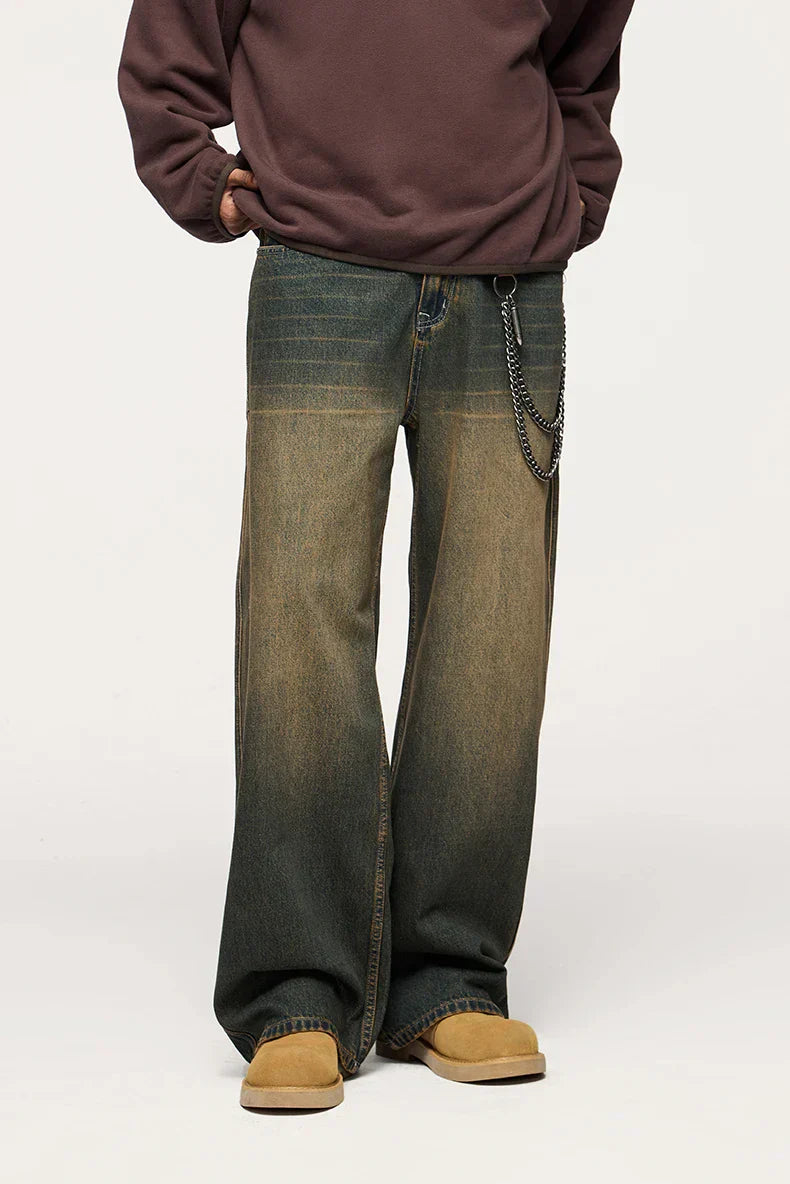 Cowboy Washed Faded Stretchable Jeans