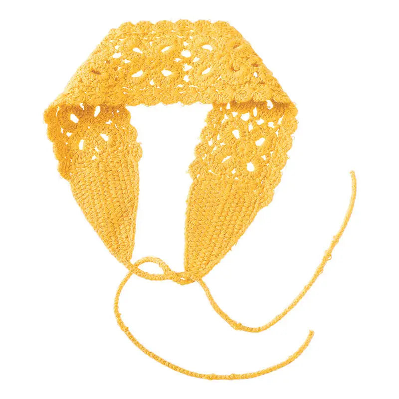 Solid Color Hollow Knitted Headbands