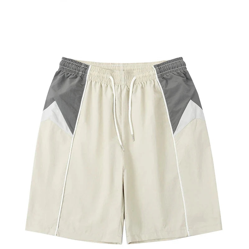 Hip-Hop-Streetwear Baggy Patchwork-Shorts