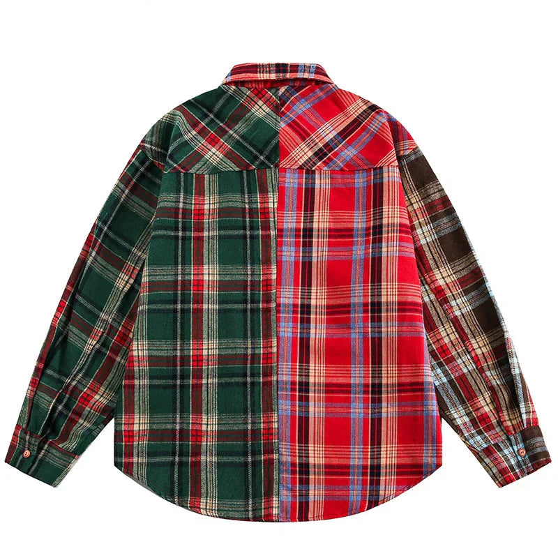 Plaid Oversized Flannel Shirt