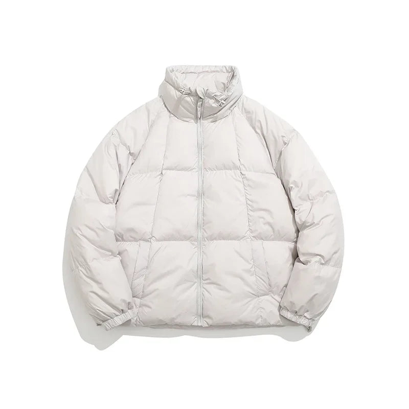 Waterproof Thicken Down Solid Color Puffer Jacket