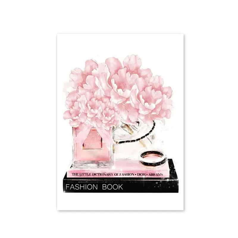 Perfume And High Heel Makeup Poster