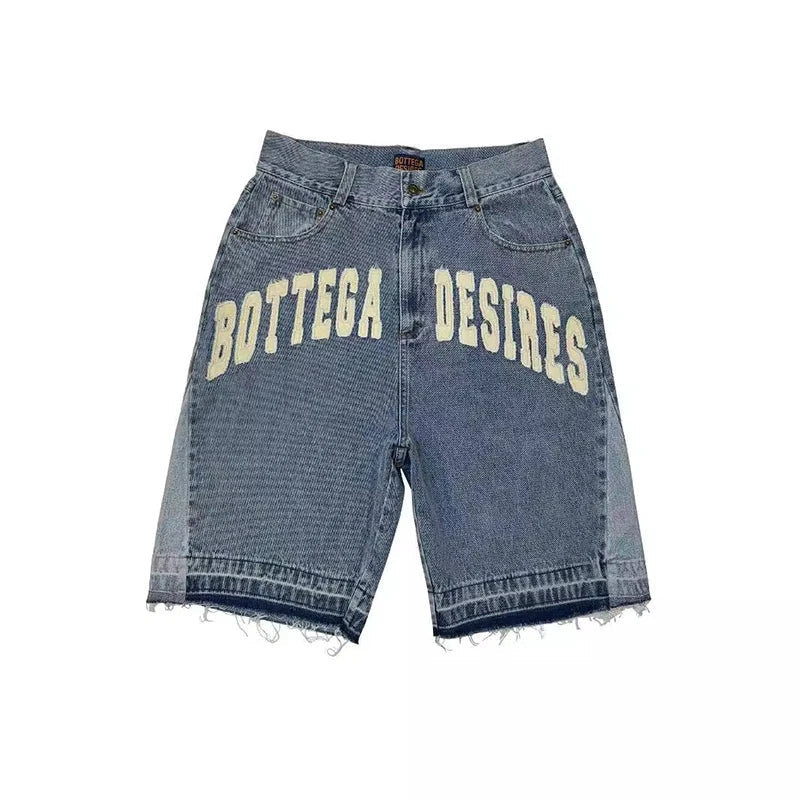 Retro American Style Denim Shorts