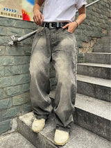 Y2K Vintage Washed Low Rise Denim Jeans