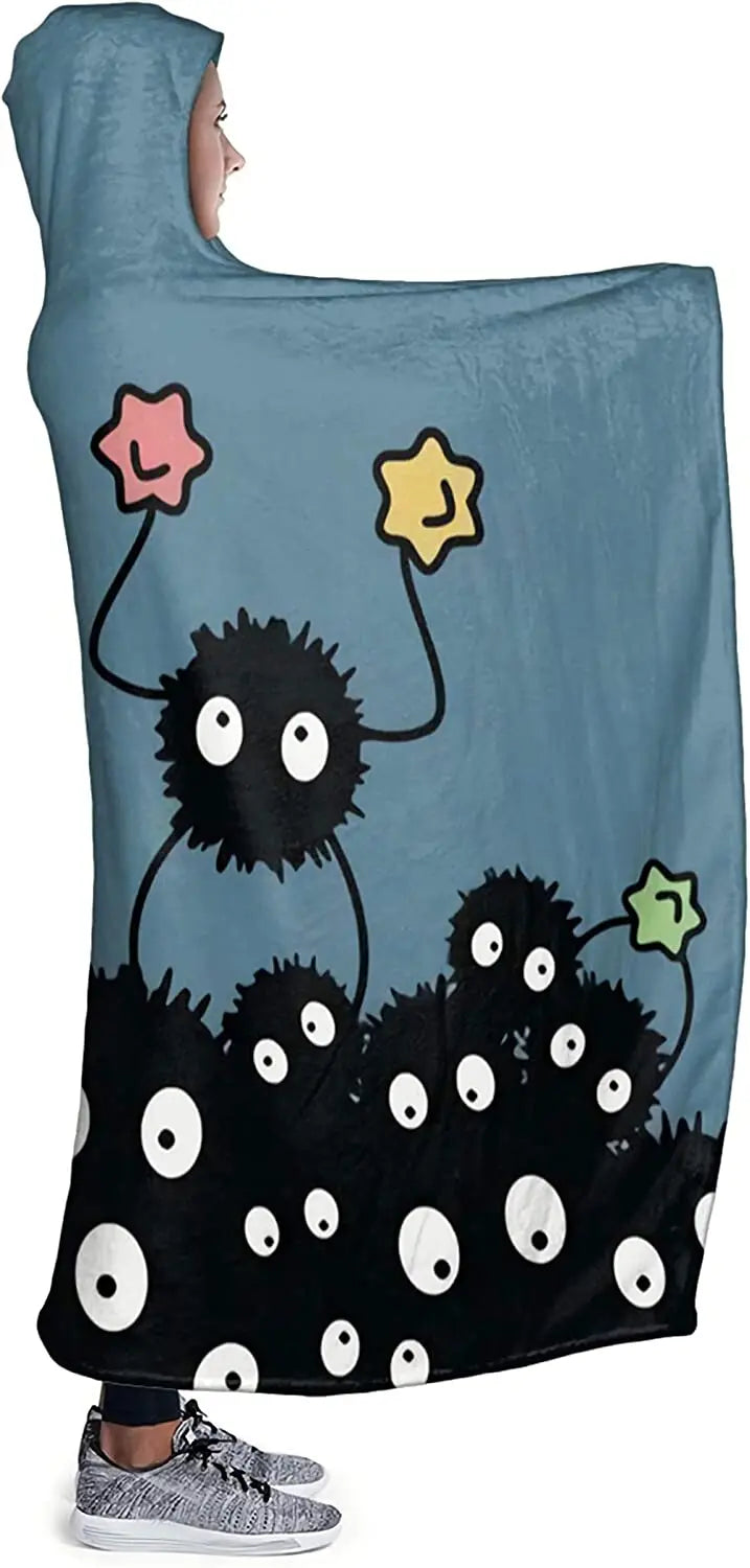 Soot Sprites Hooded Blanket for Adults And Teens