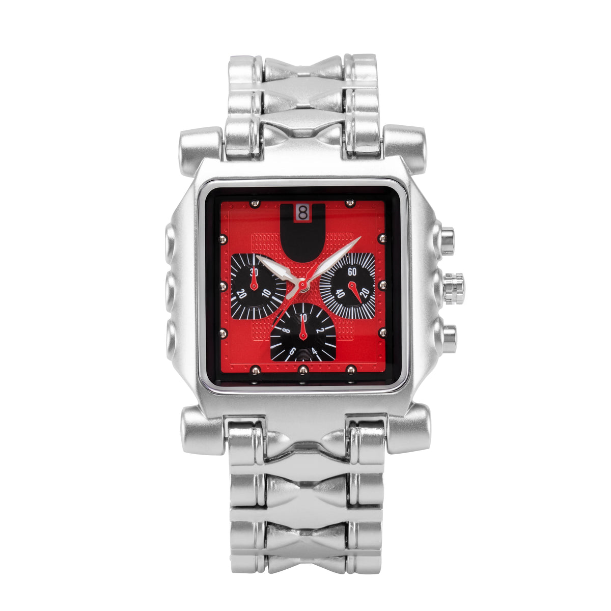 Y2K Retro Stainless Steel Band Sports Wristwatch