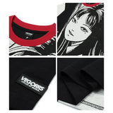 Dark Anime Characters Color Block T-Shirt