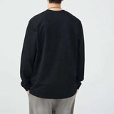 Casual Solid Color Long Sleeved T-Shirt