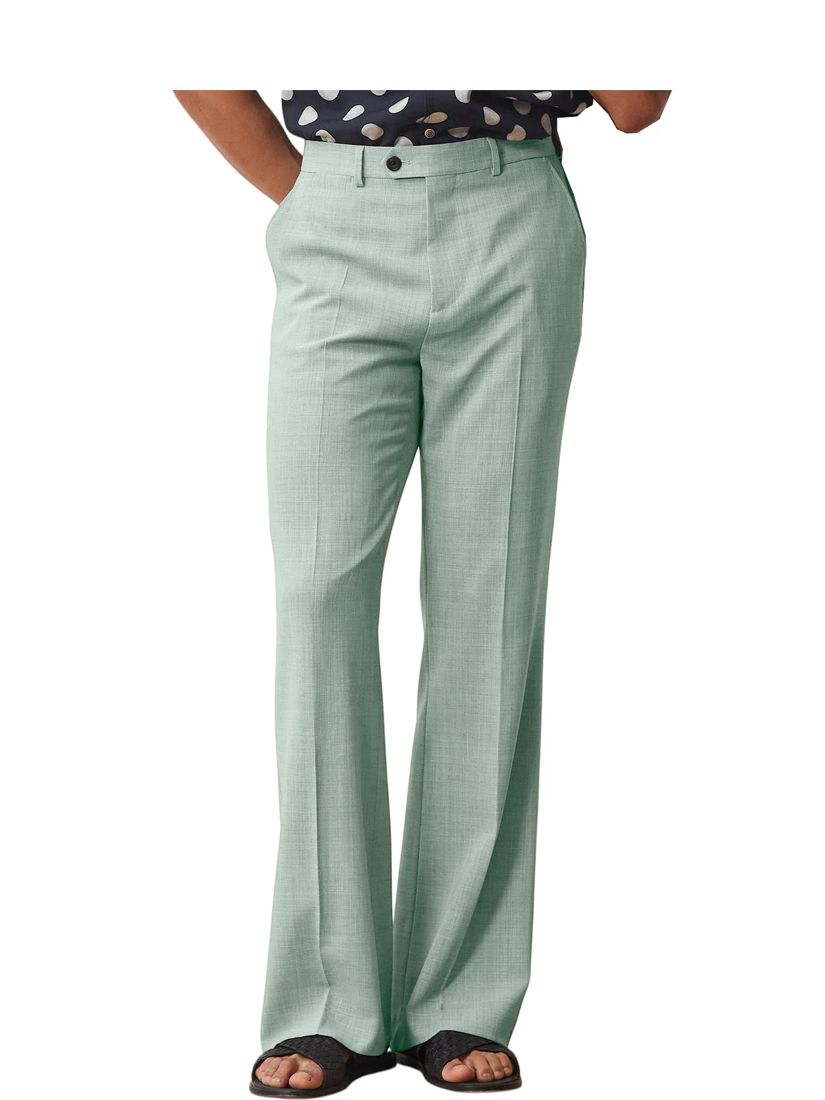 Old Money Micro Flare Pants High Waist Slim Fit