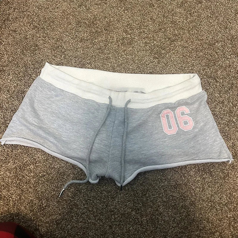 Microshorts con cintura plegable