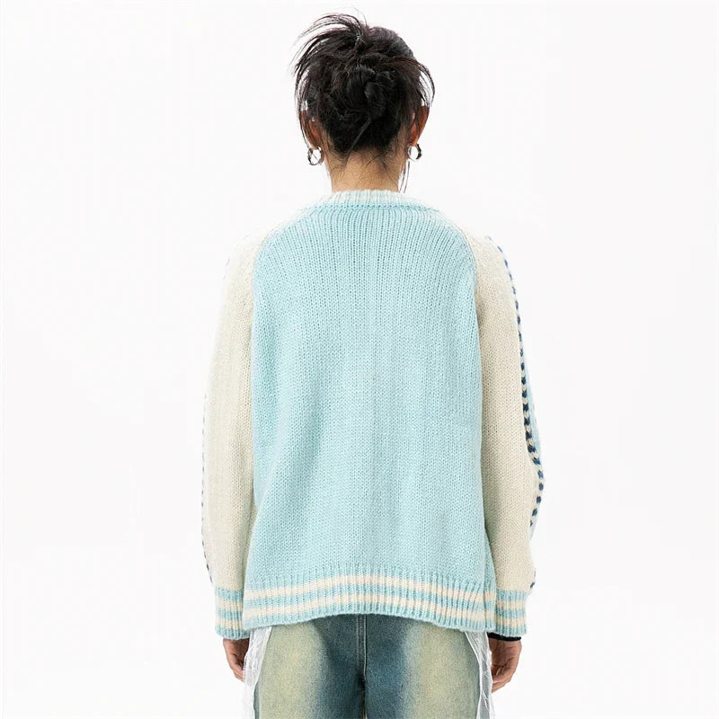 Gemütlicher Strickpullover mit Reißverschluss