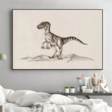 Vintage Dinosaur Chart Posters