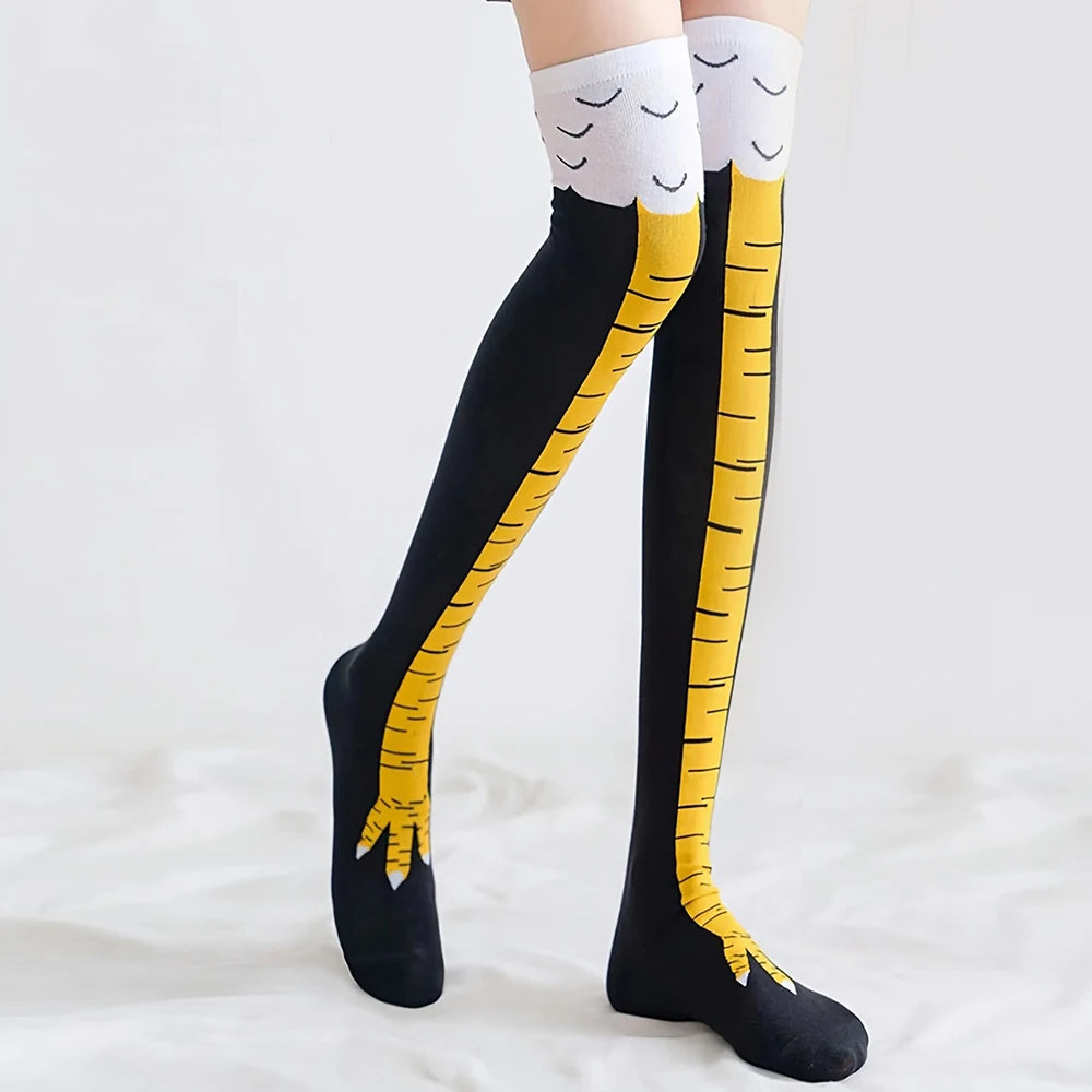 Funny Chicken Knee-High Socks